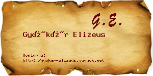 Gyökér Elizeus névjegykártya